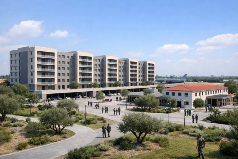 Edificio residencial Cuatro Vientos para personal militar en Madrid