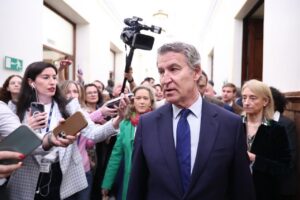 Alberto Núñez Feijóo hablando sobre inmigración en el Congreso