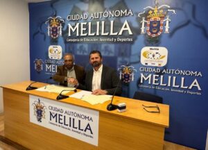 Firma de convenio para el festival Holi en Melilla