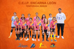 Equipo alevín del CEIP Encarna León en la temporada 2025/26