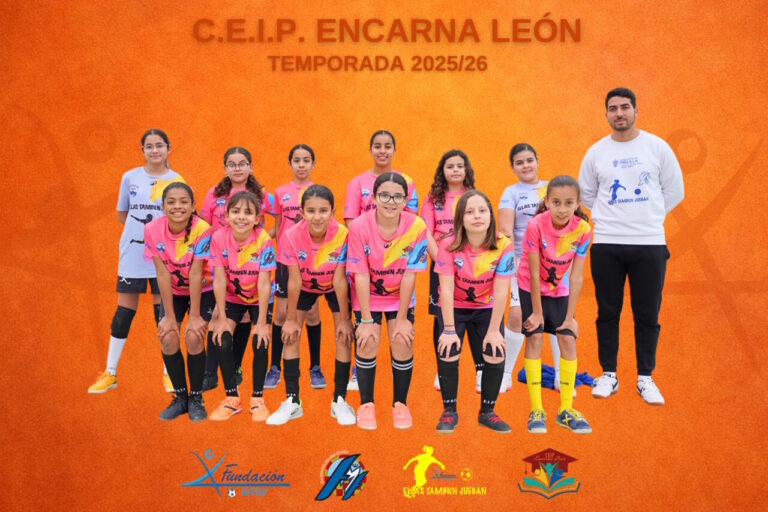 Equipo alevín del CEIP Encarna León en la temporada 2025/26