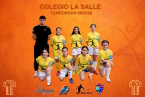 Equipo del Colegio La Salle en la Liga Escolar Femenina de Fútbol Sala