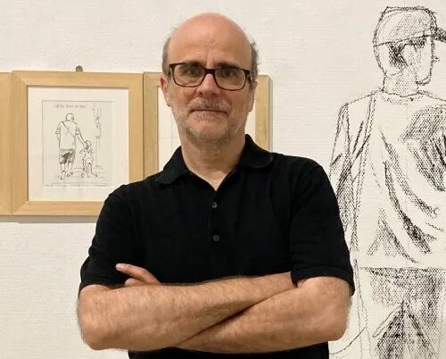 Juan Berrio, ilustrador de la Feria del Libro Antiguo y de Ocasión de Madrid