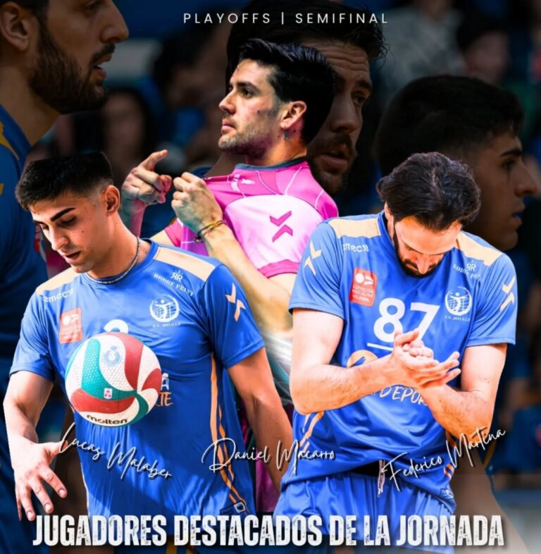 Jugadores destacados del Club Voleibol Melilla en semifinales