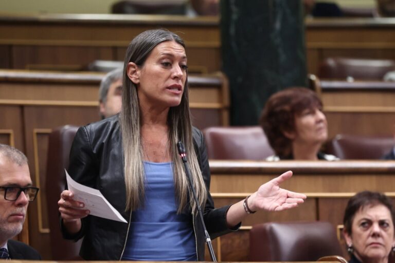 Míriam Nogueras hablando en el Congreso sobre elecciones en Cataluña y España