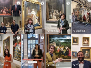 Visitas y actividades en el Museo del Prado, premiado por su presencia en redes sociales.