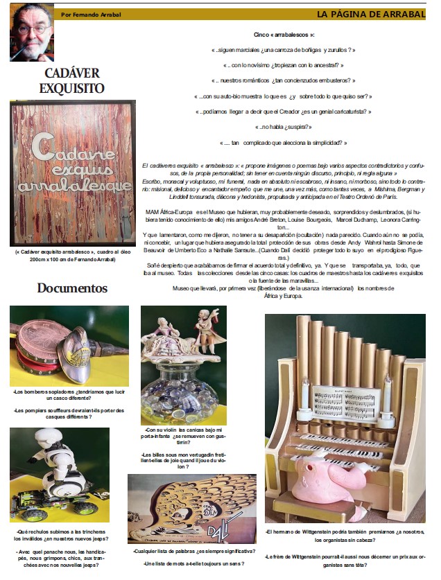 Imagen de un artículo sobre el cadáver exquisito de Arrabal