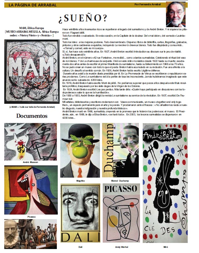 Imagen del Museo Arrabal con obras de arte surrealista