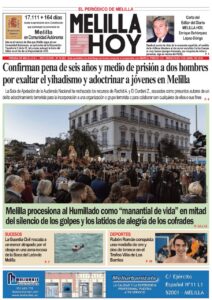 Portada del periódico Melilla Hoy del 1 de abril de 2026