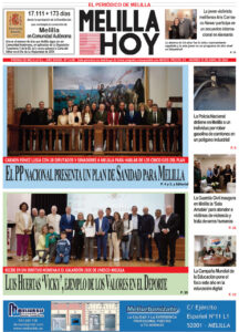 Portada del periódico Melilla Hoy del 10 de abril de 2026