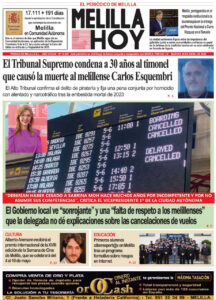 Portada del periódico Melilla Hoy del 28 de abril de 2026