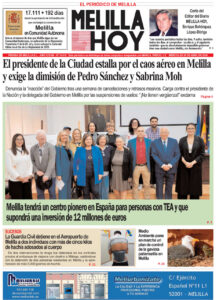 Portada del periódico Melilla Hoy del 29 de abril de 2026