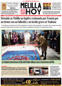 Portada del periódico Melilla Hoy del 9 de abril de 2026
