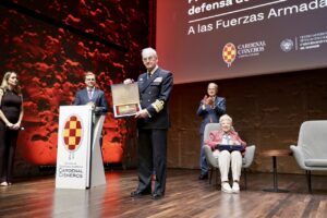 Entrega del premio Cardenal Cisneros a las Fuerzas Armadas en Madrid.