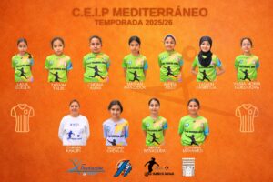 Equipo femenino del CEIP Mediterráneo en la temporada 2025/26