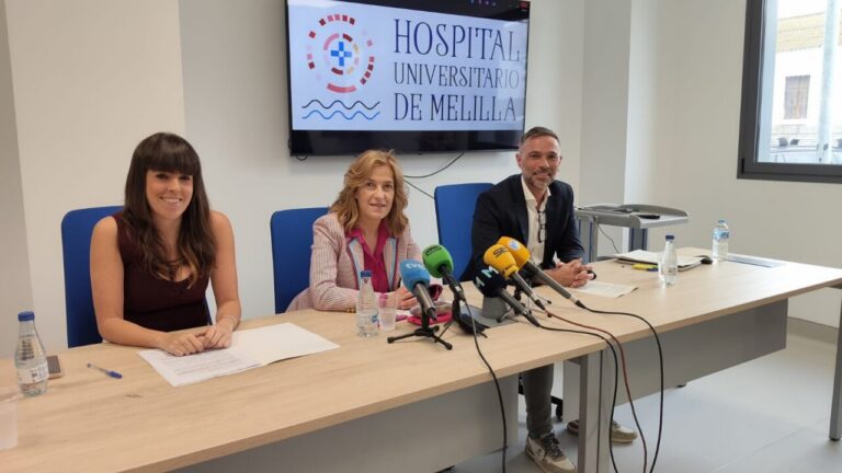 Rueda de prensa del INGESA en el Hospital Universitario de Melilla