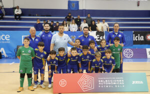 Equipo de fútbol sala Sub-10 de Melilla en su debut en el campeonato