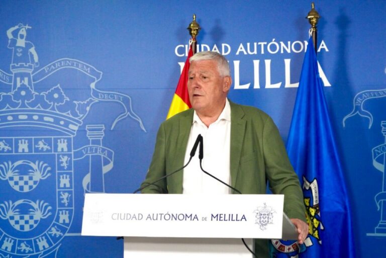 El presidente de Melilla, Ventura, en una conferencia de prensa