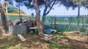 Vertido ilegal de residuos en el camping de Rostrogordo en Melilla