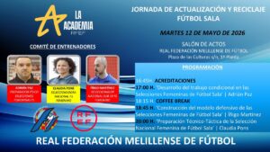Cartel de la jornada de actualización y reciclaje de fútbol sala