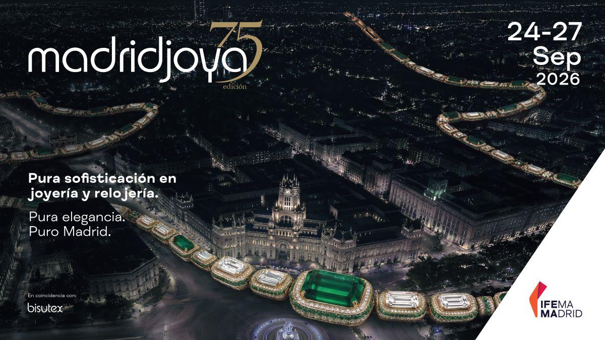 Vista panorámica de Madrid con joyería y relojería destacadas