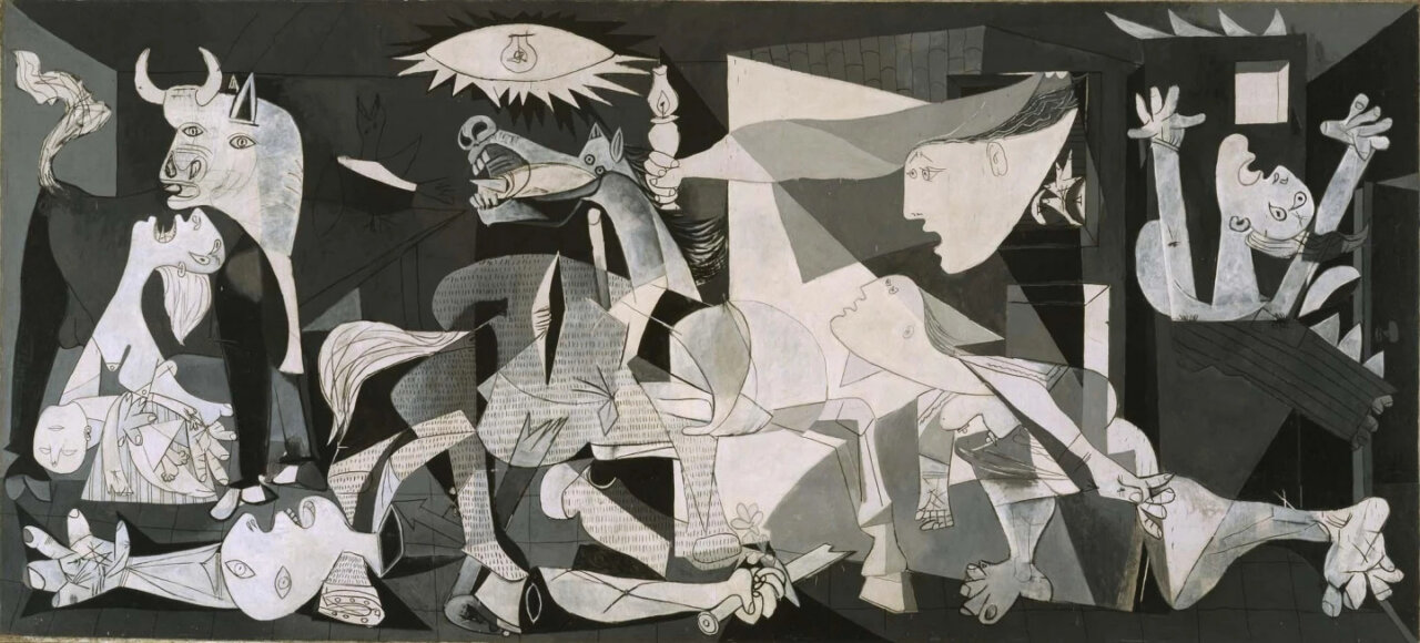 Pintura Guernica de Picasso en el Museo Reina Sofía