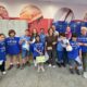 Grupo de voluntarios del Banco de Alimentos en una campaña de recogida de alimentos.