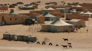 Vista panorámica de campamentos de refugiados saharauis en Tinduf, Argelia.