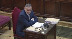 José Luis Ábalos durante su declaración en el Tribunal Supremo sobre mascarillas