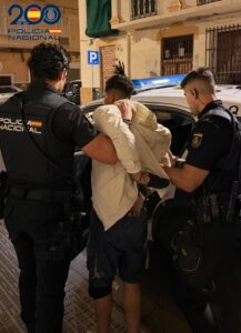 Detención de un hombre por la Policía Nacional en Melilla