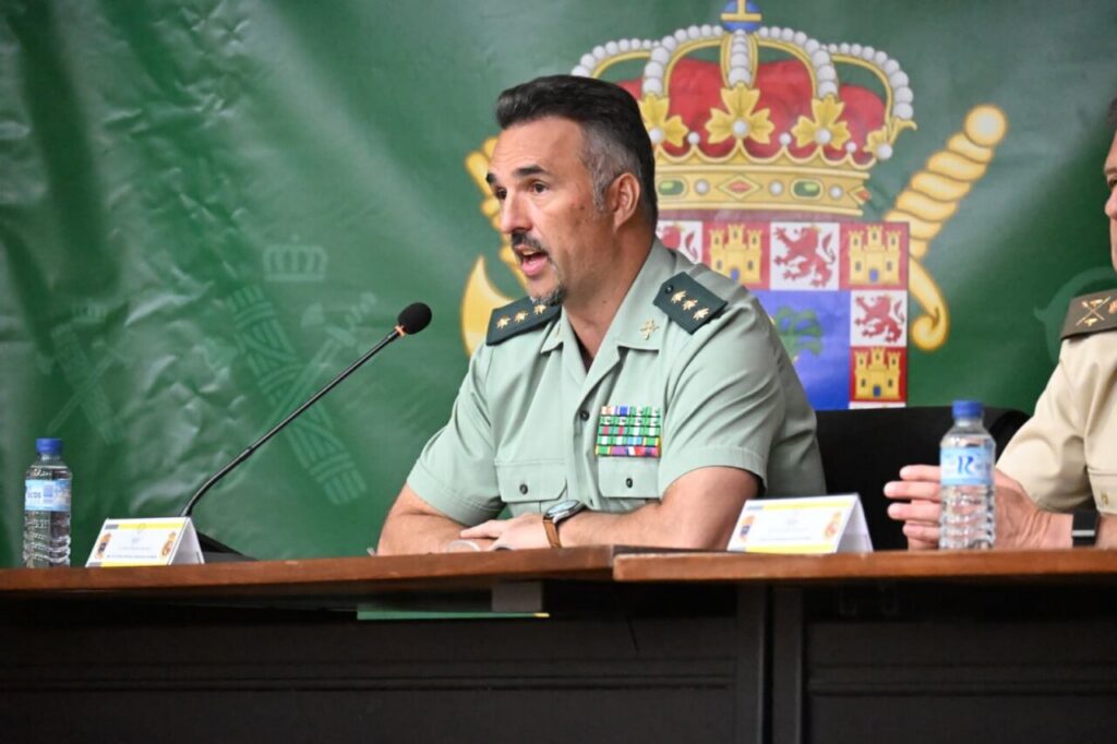 Coronel Jesús Rueda durante un discurso en la Comandancia de Melilla