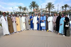 Delegada del Gobierno con la comunidad musulmana durante Aid el Kebir en Melilla