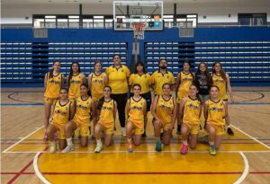 Equipo femenino del C.D. La Salle en el Campeonato de España Infantil de baloncesto