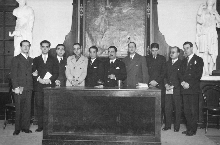 Grupo de escritores de la Generación del 27 en Sevilla en 1927