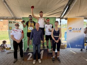 Ganadores de la IV Trial Solidaria 062 en Melilla en el podio