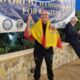 Jesús Rodríguez celebrando con la bandera de España en el campeonato mundial de pesca