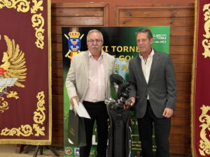 José Romero Alcaide y Enrique Bohórquez en el torneo de golf