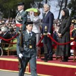Ceremonia de la Guardia Civil con figuras políticas presentes