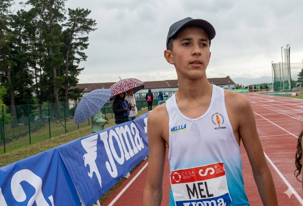 Atleta melillense en el Campeonato de España Sub-16 en Ourense