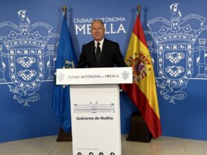 Miguel Marín en rueda de prensa sobre el Plan Estatal de Vivienda en Melilla