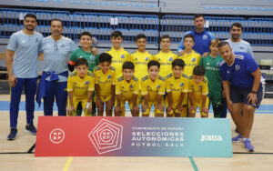 Equipo de fútbol sala Sub-12 de Melilla en el campeonato nacional