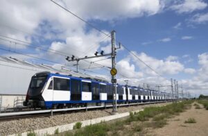Tren automático del nuevo metro de Madrid en pruebas en la línea 6