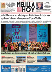 Portada del diario Melilla Hoy del miércoles 13 de mayo de 2026