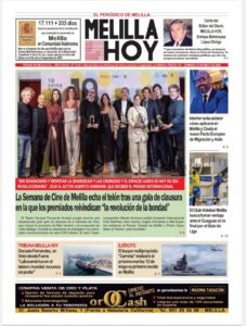 Portada del periódico Melilla Hoy del 10 de mayo de 2026