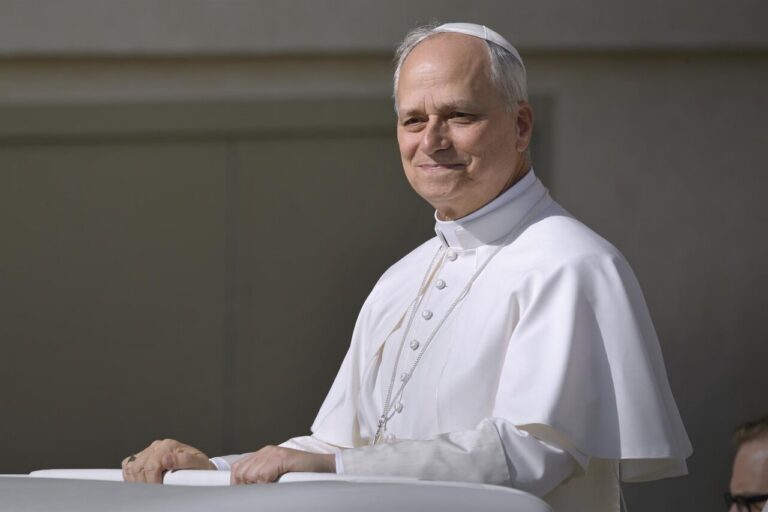 El Papa León XIV durante un evento en El Vaticano
