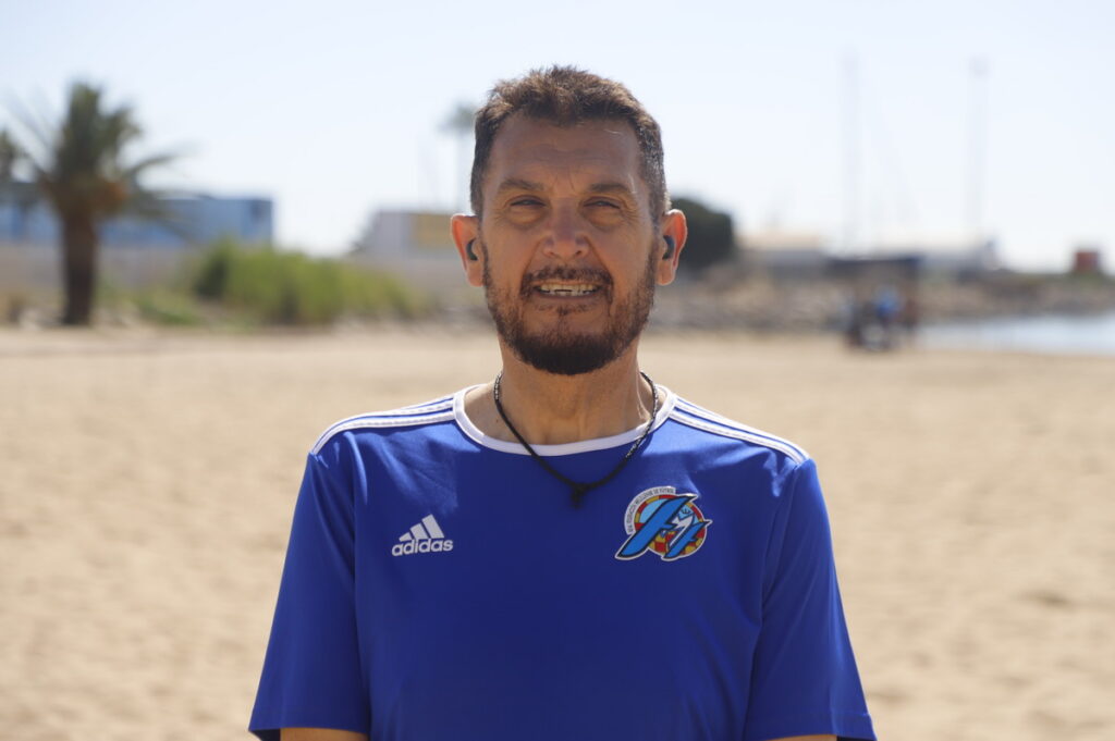 José Muñoz, seleccionador del equipo de fútbol playa de Melilla