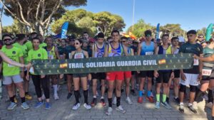 Participantes en la Trail Solidaria de la Guardia Civil en Melilla