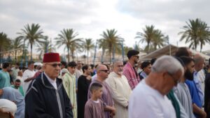 Yahya Yahya en el rezo colectivo del Eid Al-Adha en Melilla