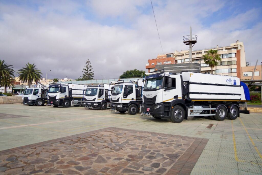 Cuatro camiones hidropresores nuevos para limpieza en Melilla