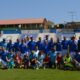 Jugadores de la Selección Andaluza de Veteranos posando en el estadio
